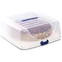 Emsa Superline Contenedor- Blanco y Azul- 35.1x15x36.1 cm